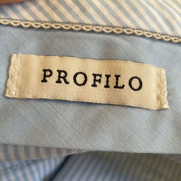 Profilo black wool flat front cuff hem pants - Picture 6 of 6